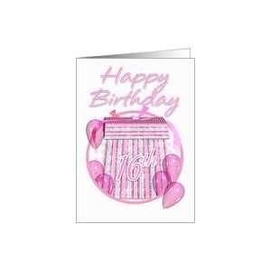  16th Birthday Gift Box   Pink   Happy Birthday Card: Toys 