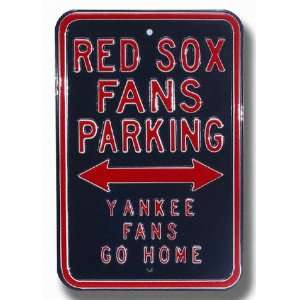  Boston Red Sox Yankees Go Home Authentic Parking Sign 