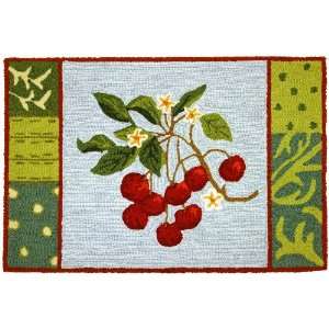  Cherry With Blossoms Fruit Rug: Home & Kitchen