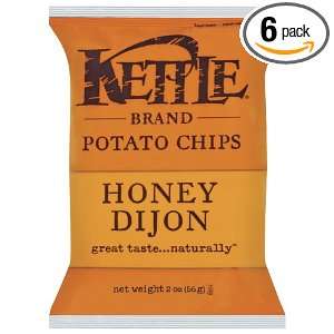Kettle Honey Dijon Kettle Chips, 2 Ounce (Pack of 6)  