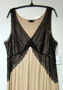 SOMA BY CHICOS COOL NIGHTS DECADENT LACE GOWN NWT SZ L  