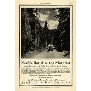  1915 Ad Seattle Washington Chamber Commerce Mount Rainier 