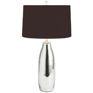   Home Mercury Glass Milk Bottle Brown Table Lamp: Home Improvement