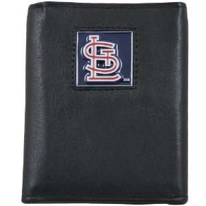 St. Louis Cardinals Black Tri Fold Leather Executive Wallet  