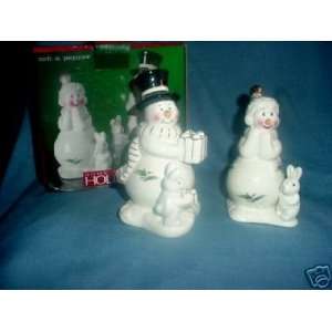  Snowman Holly Holiday Shakers 