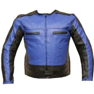  Stylish Leather Armor Motorcycle Jacket Blue Armor 42 L 
