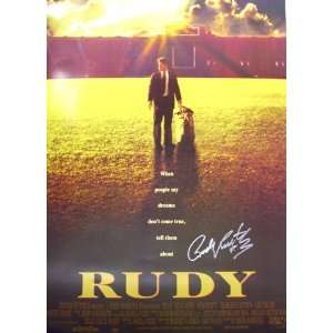  Rudy Ruettiger Signed Rudy Movie Poster