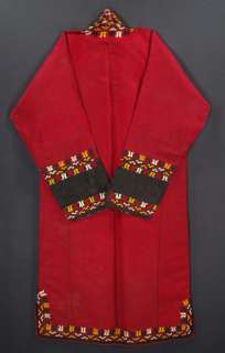 Turkoman Embroidered Chirpy robe headdress Central Asian tribal folk 