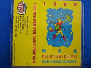 NCA Pom Pon Dance Routines For Cheerleaders (Cass 1989)  