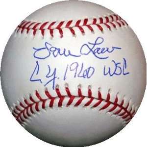  Vern Law autographed Baseball inscribed Cy 1960 WSC 