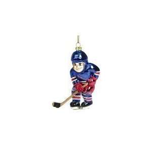  New York Rangers NHL Hockey Blown Glass 4 Christmas Tree 