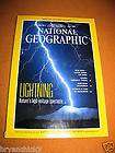 National Geographic Magazine July 1993 G+ Lightning, California Map