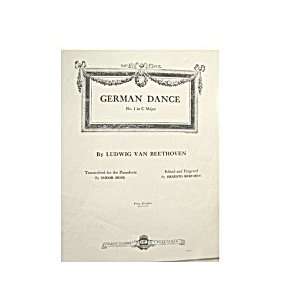  Sheet Music German Dance No. 1 in C Major by Ludvig Van 
