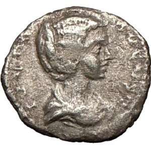 JULIA DOMNA 211AD Rare Ancient Silver Roman Coin PUDICITIA 