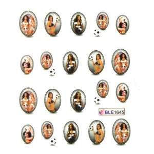  Miao Yun Football baby nail decals water transfer decals 