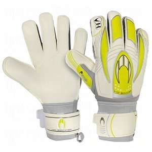  HO Soccer Basic Protek Flat Goalie Gloves White/Lime/10 