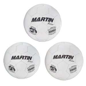   Meteor NFHS Premium Leather Soccer Balls WHITE 5