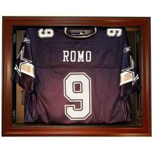  Removable Face Jersey Display Case  Mahogany: Sports 