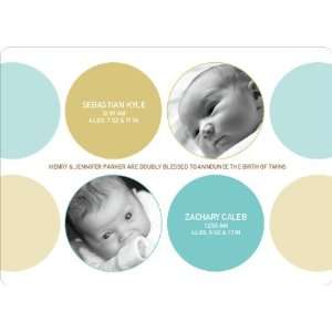  Modern Twin Birth Announcements with 2 Photos: Health 