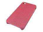 Back Hard Case Skin Mesh Grid For Iphone 4G Pink 9499  