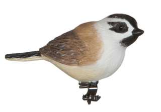 This set of 12 clip on chickadee ornaments make a beautiful addition 
