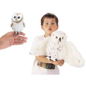   Snowy Owl and Mini Barn Owl Puppets   VALUE Bundle Toys & Games