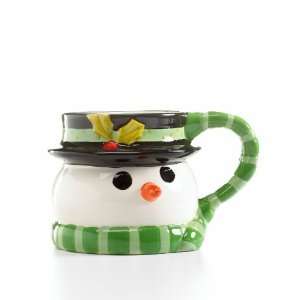  Oneida Dinnerware, Christmas Cut Outs Snowman 3D Mug: Home 