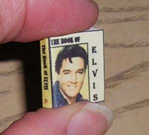 Dollhouse Miniature book A BIOGRAPHY OF ELVIS PRESLEY 30 pgs w 