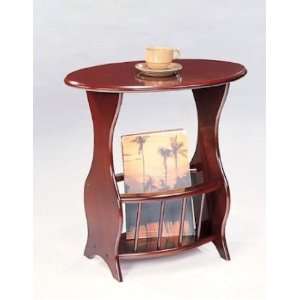    Coffee Tea Side Table w/ Magazine Book Shelf: Home & Kitchen