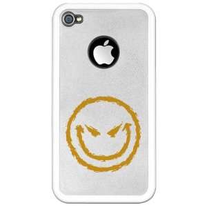   : iPhone 4 or 4S Clear Case White Smiley Face Smirk: Everything Else