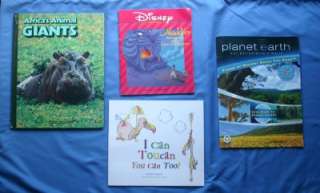 Lot 3 Childrens Animal Books & Planet Earth Coloring Book  