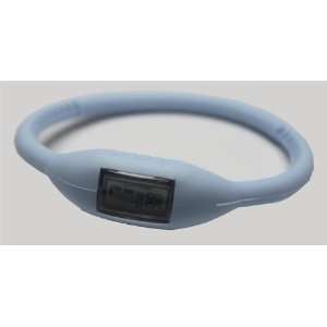    08 Small Silicone Band Sports Watch   Power Blue