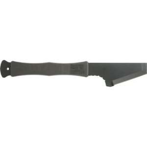   Blades 15DE00BKP Black Small Pry Fixed Blade Knife with Rubber Handles