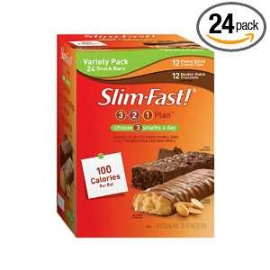 Slim Fast 3 2 1 Snack Bar, Variety Pack, 0.81 Ounce (Pack 