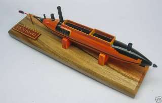 CSS David Torpedo Cigar Shaped Submarine Wood Model  