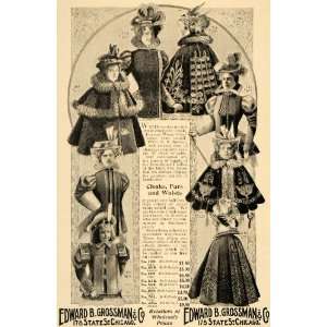   Ad Edward B Grossman Company Cloaks Furs Waists   Original Print Ad