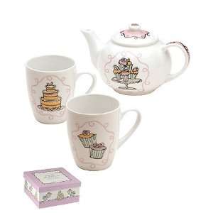  Cupcakes Tea Gift Set by Typhoon: Kitchen & Dining