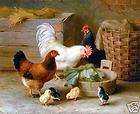 Handicrafts Repro oil paintingThe rooster and chicken (no Framed)