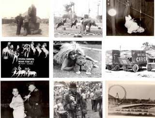   Photography Ephemera American Circus Fairground Album of 103 Photos