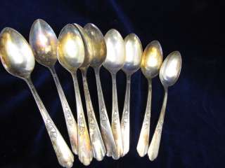 Antique Simeon L & George H Rogers Oneida Spoons  