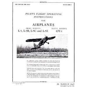   Stinson L 5 OY 1 Aircraft Flight Manual: Sicuro Publishing: Books