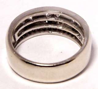   Gold & 3/4 Carat Diamond Wedding Band Ring Size 7 L@@K NR  
