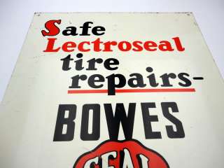   Double Sided Bowes Seal Fast Sign 1930s Gas Station sign  