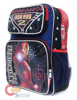 Marvle IronMan 2 School Backpack Iron Man Bag 16 Large  