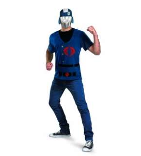 Joe Cobra Commander T Shirt & Mask Costume Set Adult X Large/XX 