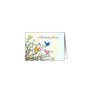  Congratulations   A Birdy Told Me Card Health & Personal 