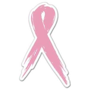  Breast Cancer Pink Ribbon car bumper sticker 3 x 5 