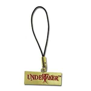   Cellphone Charm of Undertaker Text in Red Cell Phones & Accessories