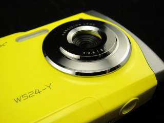 12MP underwater digital camera, yellow, Anti Shaking  