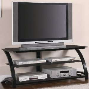  Metal and Glass Media Console: Home & Kitchen